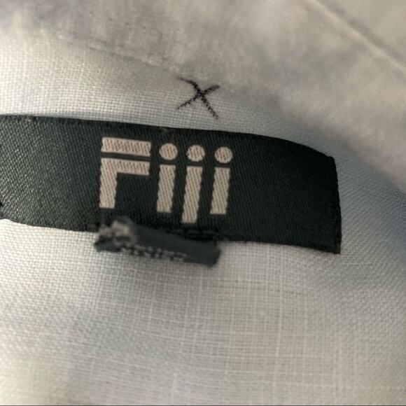 Fiii ITALIAN 100% LINEN SHORT SLEEVE SHIRT‎ SIZE M - Picture 3 of 5